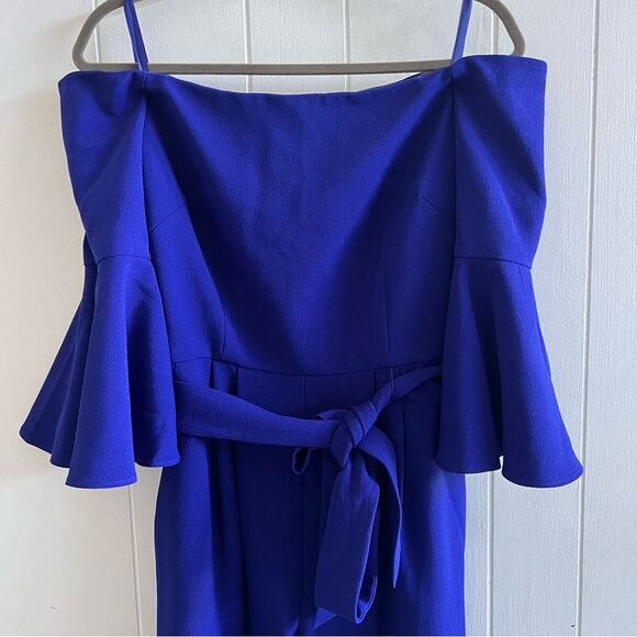 Eliza J Off The Shoulders Bell Sleeves Jumpsuit size - Picture 13 of 15